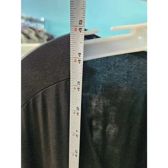 Avenue Black Maxi Dress Womens Size 4X Plus Size Short Sleeve - Picture 10 of 10